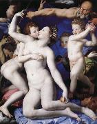 unknow artist Venus, Cupid, stupid and time Germany oil painting artist